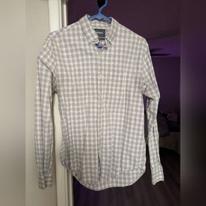 Small Bonobos gray casual button down